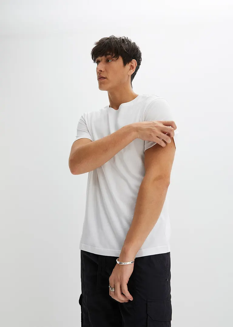 Bonprix Praktische Basic T-Shirt Packung Mit Rundhalsausschnitt