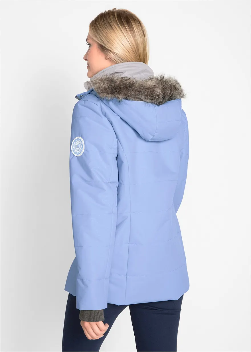 Bonprix Praktische Jacke Mit Kapuze Wattiert - Blau - Damen