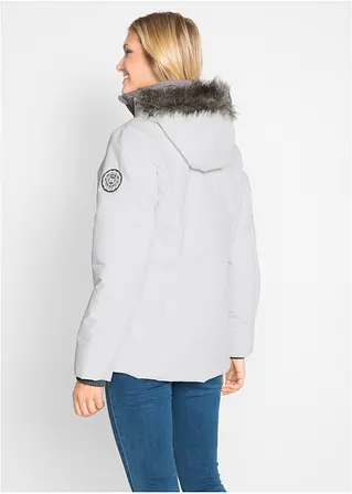 Bonprix Praktische Jacke Mit Kapuze Wattiert - Weiß - Damen