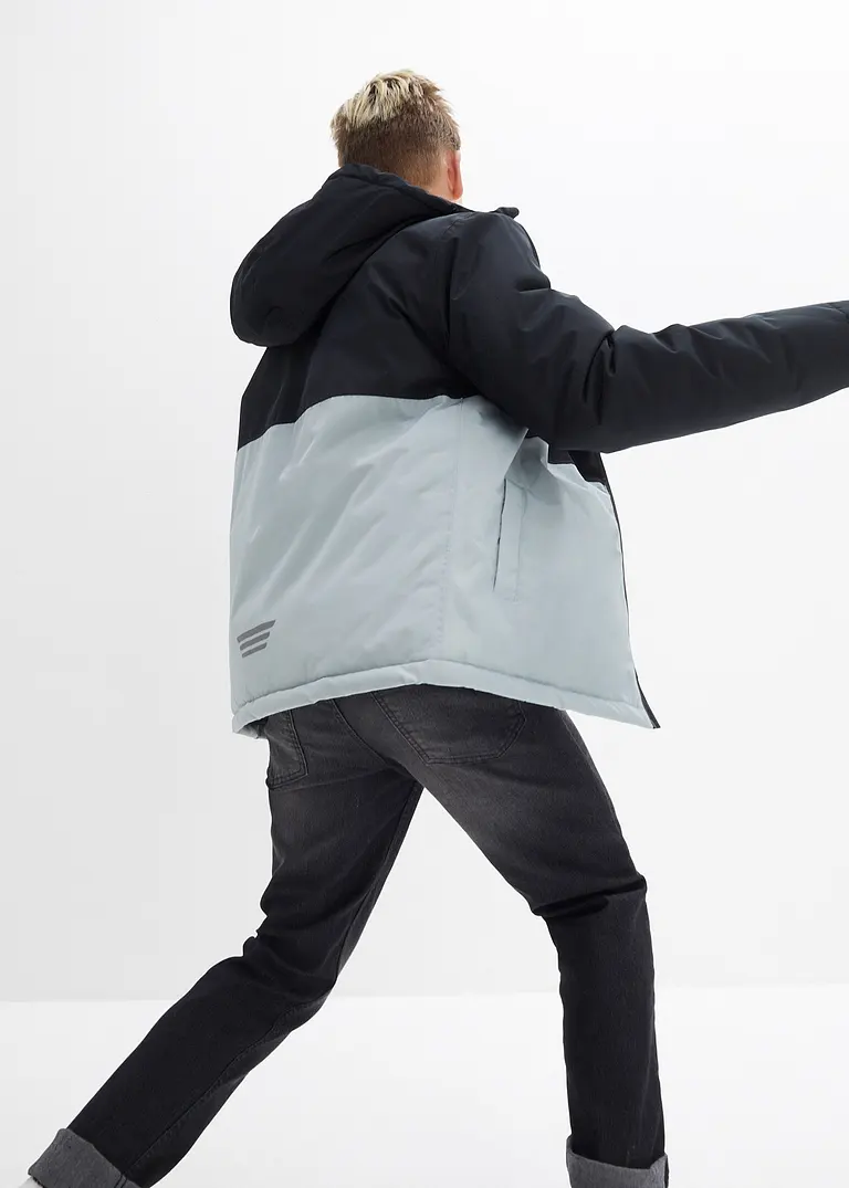 Bonprix Praktische Jungen Winterjacke - Schwarz - Kinder