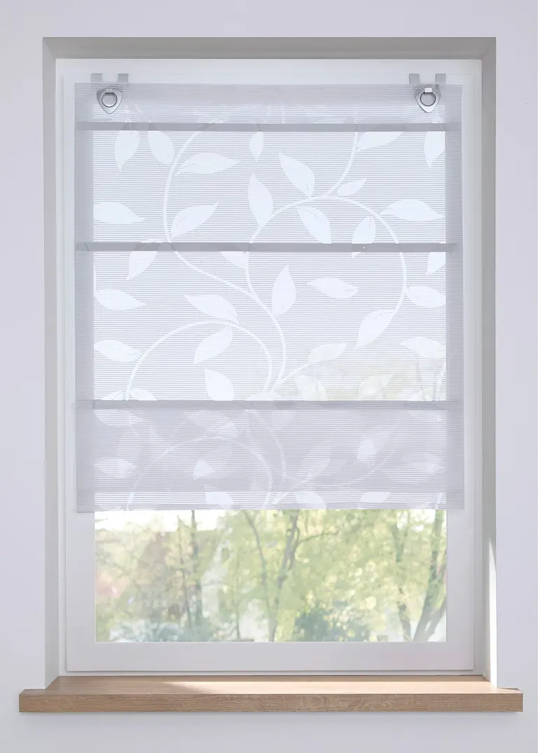 bonprix Praktische und schmückende Fensterdekoration - weiß Hakenösen