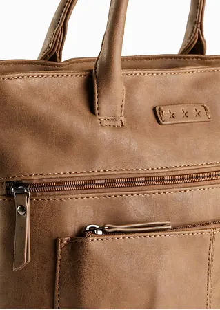 Bonprix Praktischer Rucksack In Lederoptik - Braun - Damen