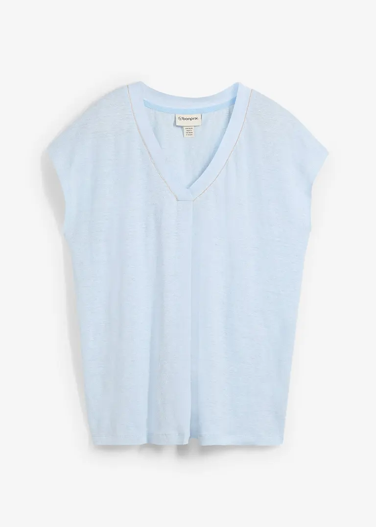 bonprix Premium Leinen Shirt ideal für den Sommer - blau