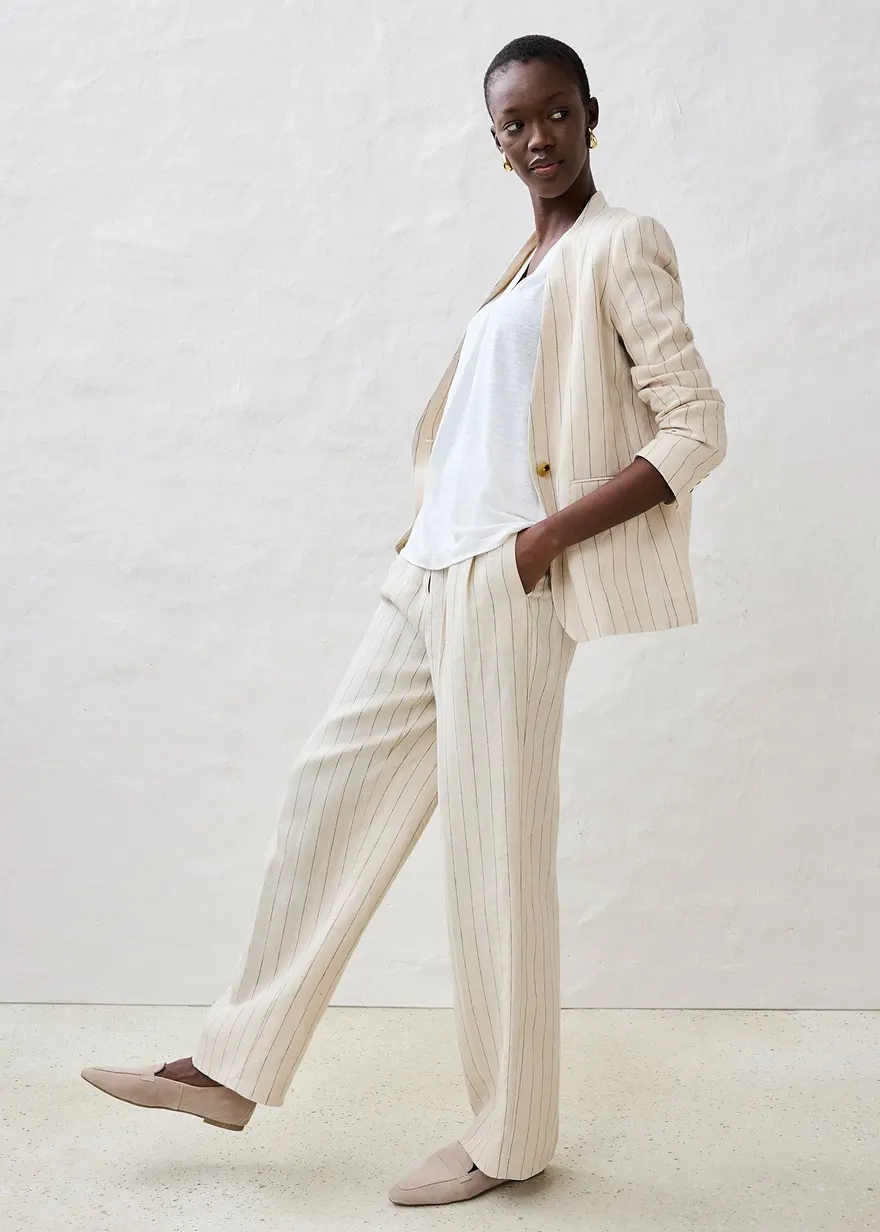 Bonprix Premium Leinen Shirt Ideal Für Den Sommer - Weiß