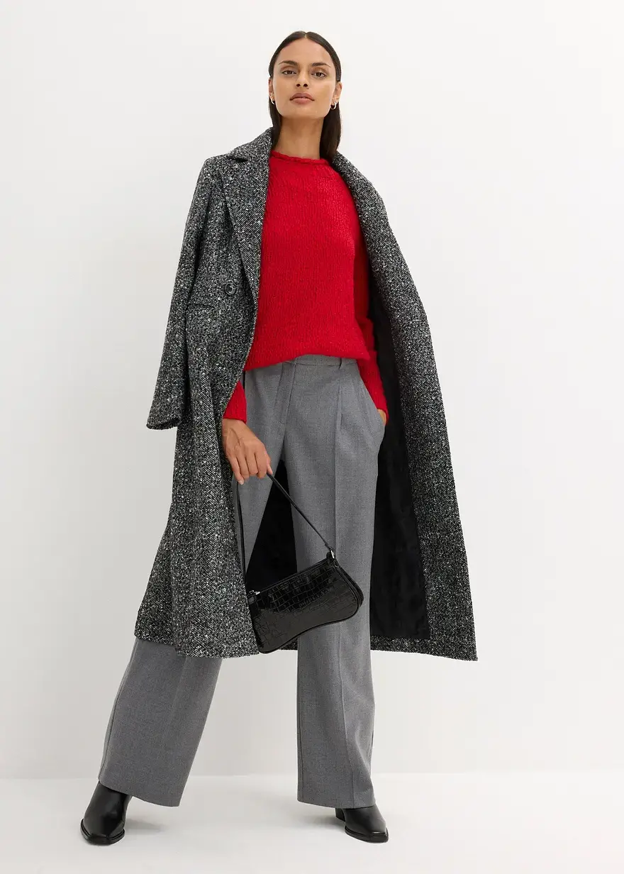 Bonprix Pullover Aus Weichem Wollmix In Premium Qualität In Angesagter Passform
