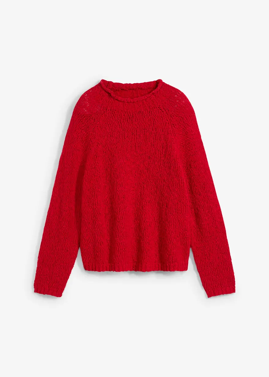 bonprix Pullover aus weichem Wollmix in Premium Qualität in angesagter Passform