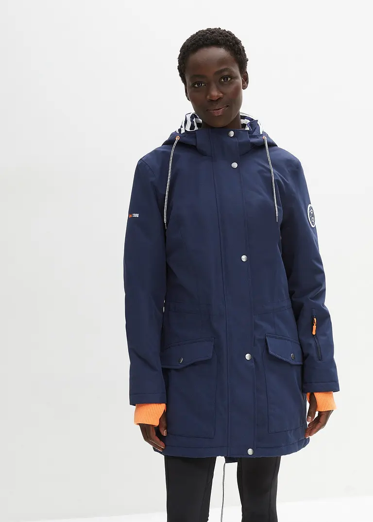Bonprix Regenjacke Mit Tunnelzug A-förmig - Blau - Damen