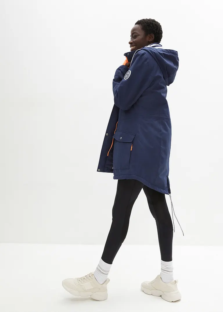 Bonprix Regenjacke Mit Tunnelzug A-förmig - Blau - Damen