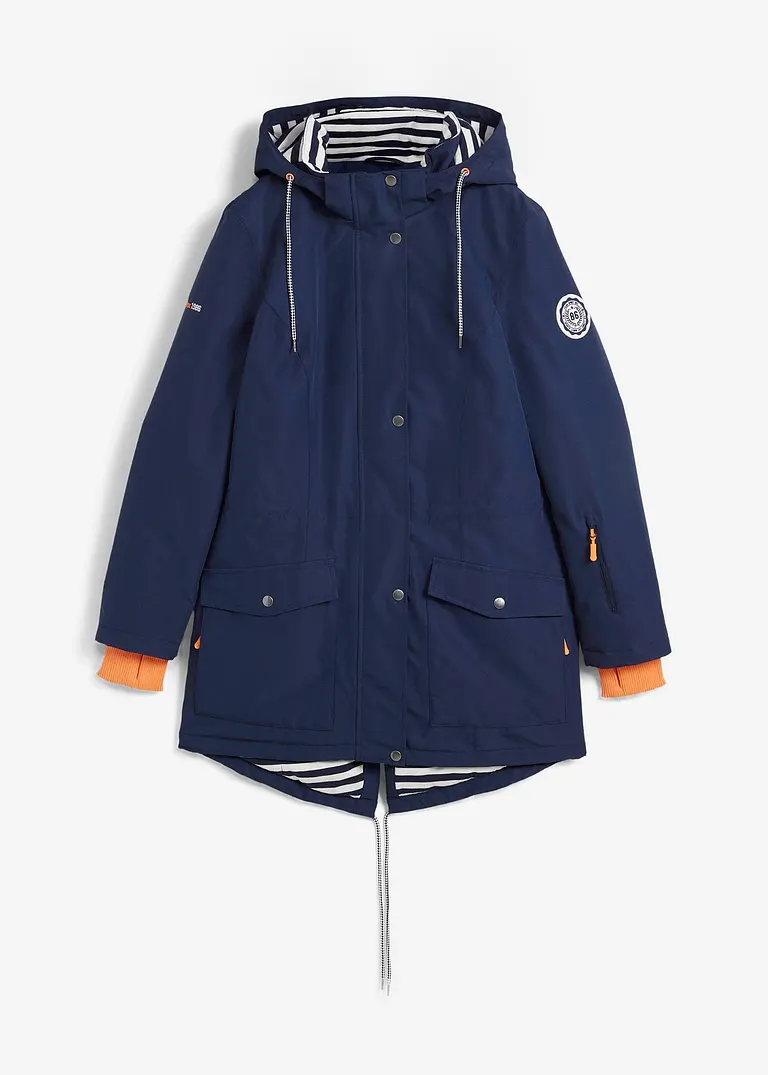 bonprix Regenjacke mit Tunnelzug A-förmig - blau - Damen