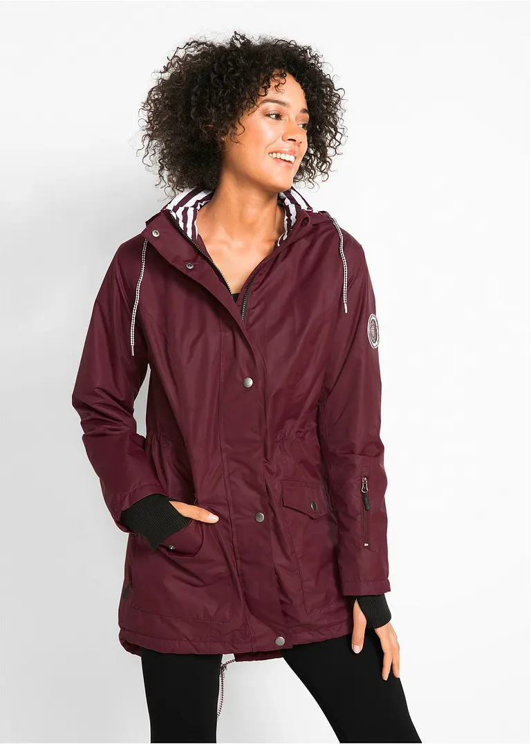 Bonprix Regenjacke Mit Tunnelzug A-förmig - Rot - Damen