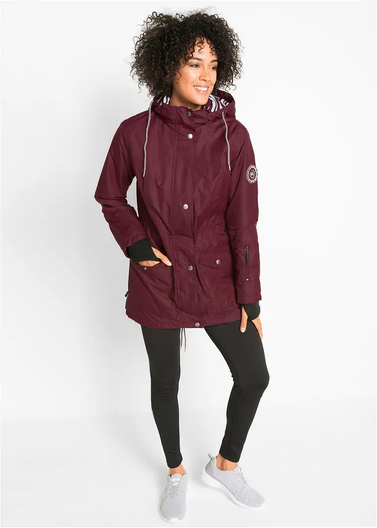 Bonprix Regenjacke Mit Tunnelzug A-förmig - Rot - Damen