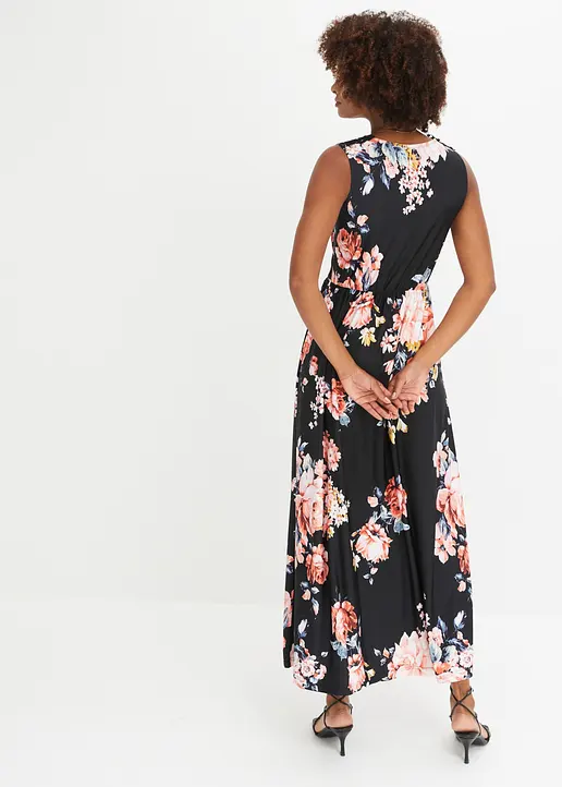 Bonprix Reizendes Kleid Mit Sexy Spitze In Der Taille - Schwarz