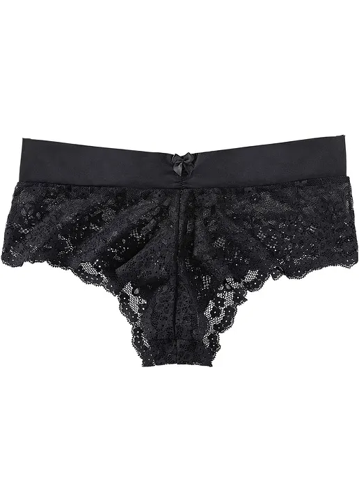 bonprix Reizvolle Panty aus edler Spitze - schwarz - Damen