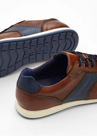 Bonprix Robuster Bugatti Sneaker Aus Leder - Braun - Herren