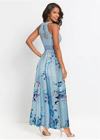 Bonprix Romantisch Und Feminin: Jerseykleid Mit Spitzen-Oberteil - Damen