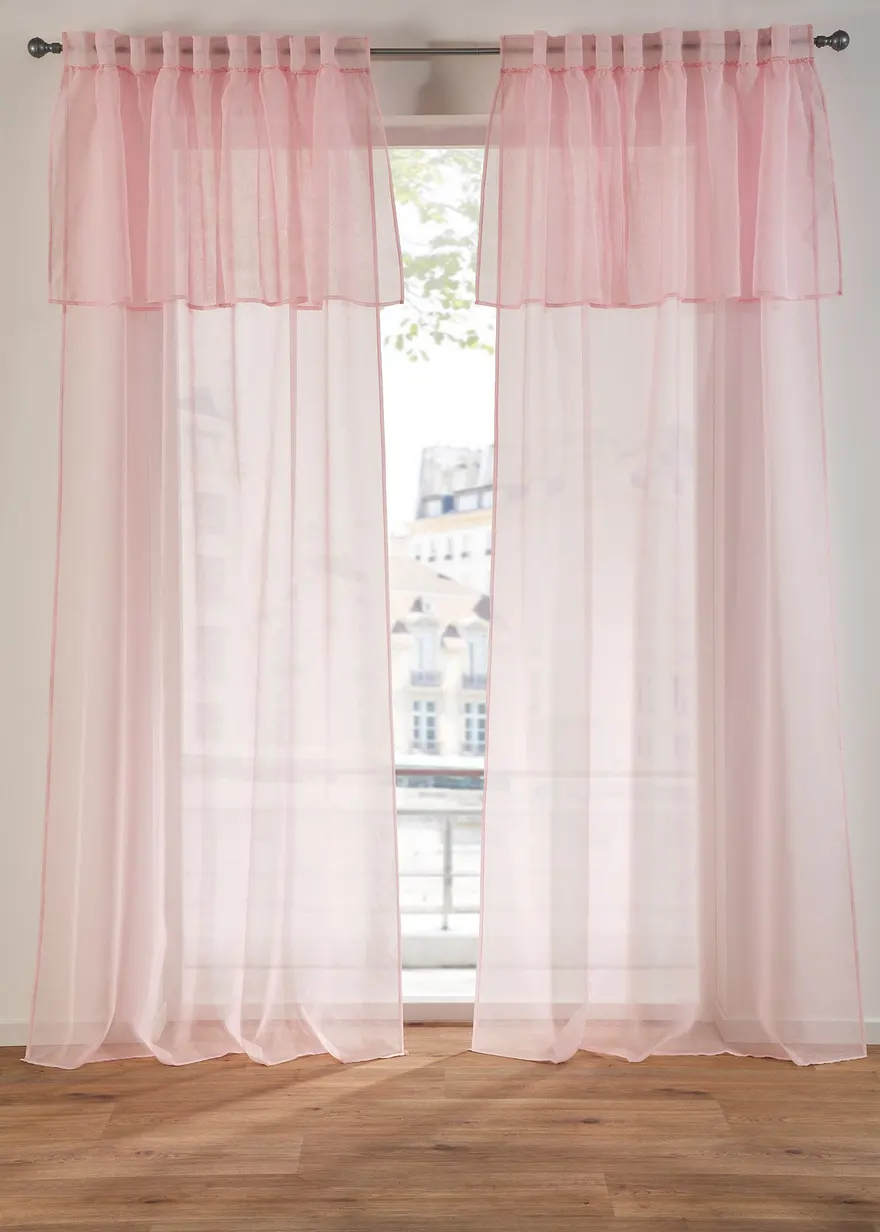 bonprix Romantische Fenterdekoration - rosa Multifunktionsband