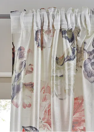 Bonprix Romantischer Blumen-Druck Am Fenster - Beige Multifunktionsband