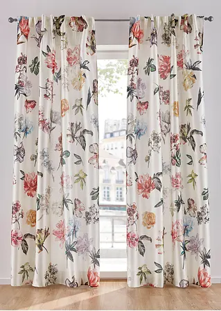 bonprix Romantischer Blumen-Druck am Fenster - beige Multifunktionsband