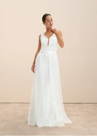 Bonprix Romantisches Brautkleid Mit Bezaubernder Spitze Und Weitem Tüllrock Für Den Ganz Besonderen Tag