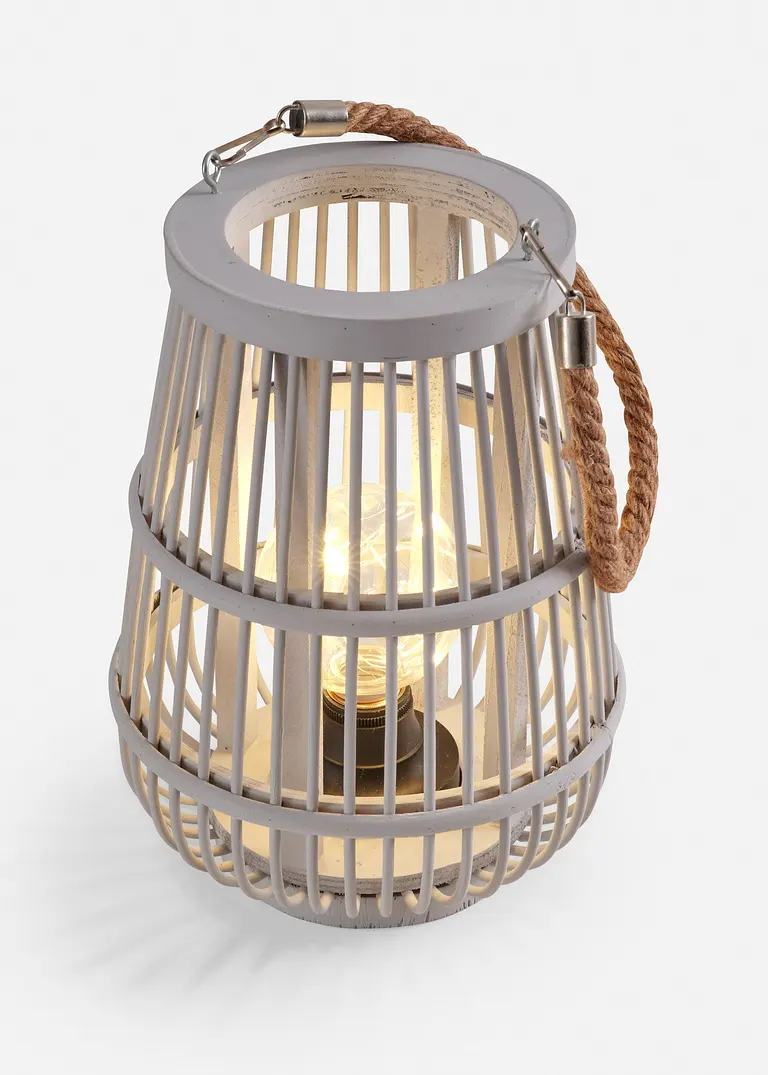 bonprix Rustikale Laterne für gemütliche Lichtakzente - grau