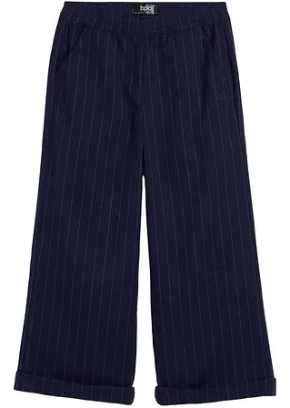 bonprix Schicke Mädchen Webhose mit Nadelstreifen - blau