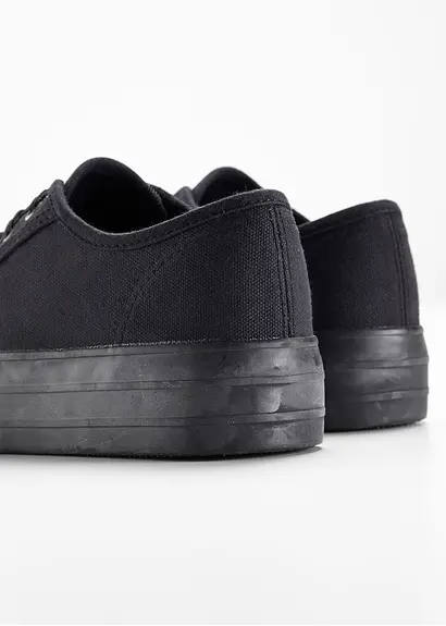 Bonprix Schicker Plateausneaker Von RAINBOW Mit Schnürung - Schwarz