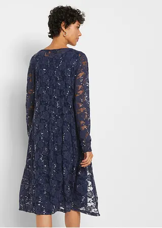 Bonprix Schicker Spitzen-Cardigan Mit Schmucksteinen - Damen