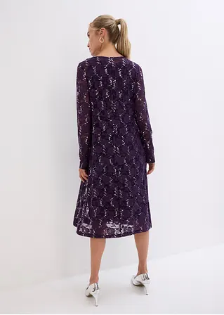 Bonprix Schicker Spitzen-Cardigan Mit Schmucksteinen - Damen