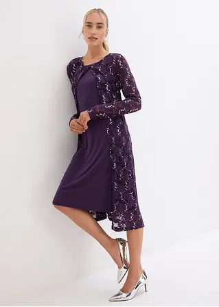 Bonprix Schicker Spitzen-Cardigan Mit Schmucksteinen - Damen