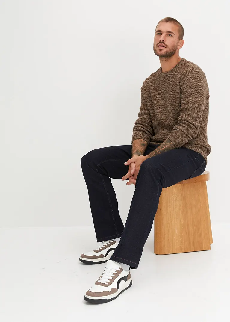 Bonprix Schlichte Bootcut-Jeans Ideal Kombinierbar - Herren