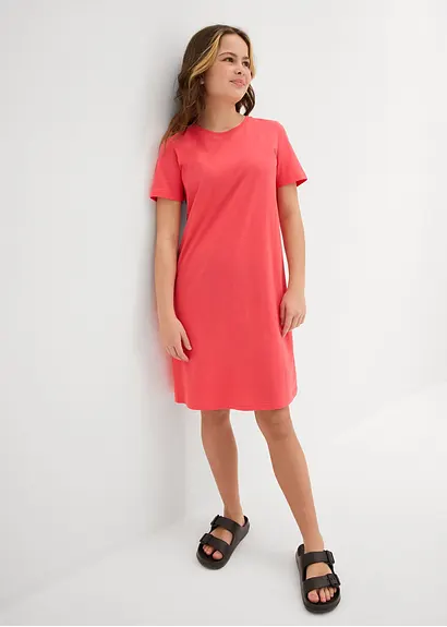 Bonprix Schlichtes Jerseykleid Für Mädchen Aus Reiner Bio-Baumwolle