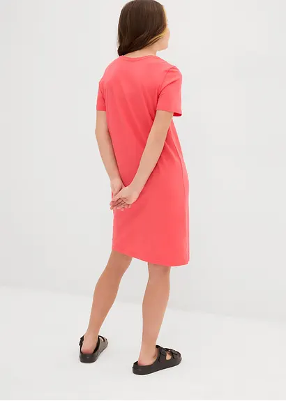 Bonprix Schlichtes Jerseykleid Für Mädchen Aus Reiner Bio-Baumwolle