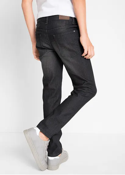 Bonprix Schmale Jungen Jeans Mit Leichter Waschung - Blau