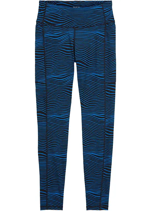 bonprix Schnelltrocknende Sport-Tights in graphischem Muster mit Handytasche