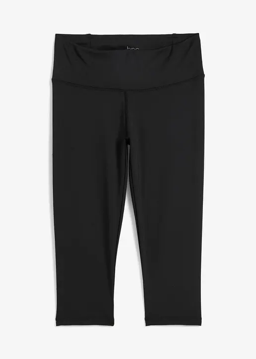bonprix Schnelltrocknende Sportleggins mit recyceltem Plastik aus Meeresnähe kniebedeckend