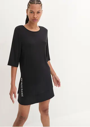 Bonprix Schnelltrocknendes Sport-Longshirt Mit Schlitz Leicht Transparent