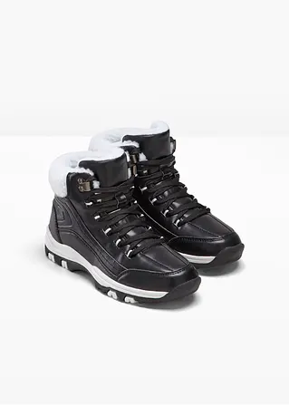 Bonprix Schnürboot Mit Profilierter Laufsohle - Schwarz - Damen