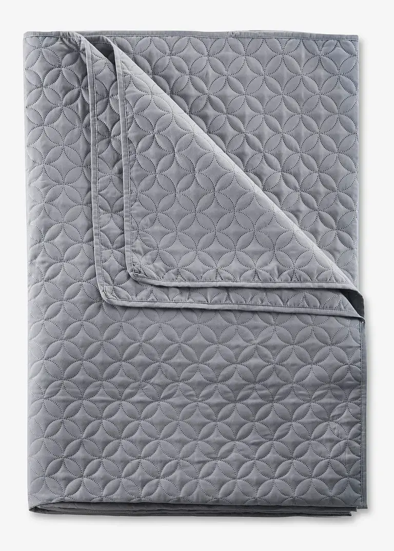 bonprix Schön und praktisch – die Tagesdecke mit Steppung - grau