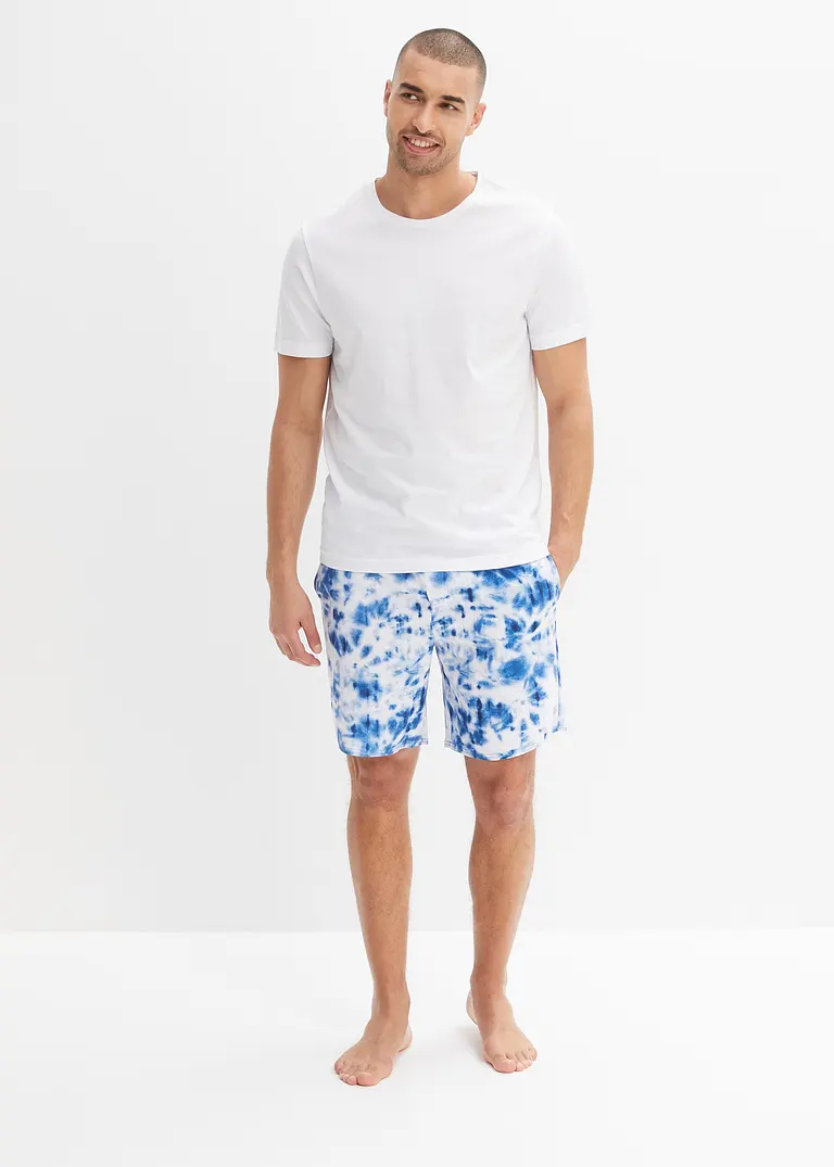 Bonprix Schöne Badeshorts Mit Modischem Print - Blau - Herren