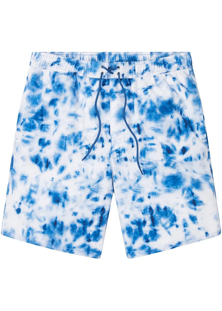 bonprix Schöne Badeshorts mit modischem Print - blau - Herren