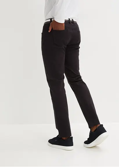 Bonprix Schöne Basic Hose Im 5-Pocket-Style Mit Geradem Bein Und Zweifarbigem Gürtel
