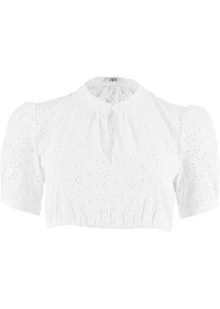 bonprix Schöne Dirndlbluse mit ansprechender Lochspitze und Puffärmeln