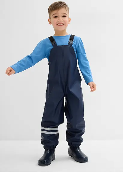 Bonprix Schöne Jungen Regenhose Mit Fleecefutter Und Verstellbaren Trägern