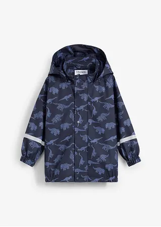 bonprix Schöne Jungen Regenjacke mit reflektierenden Details und abnehmbarer Kapuze