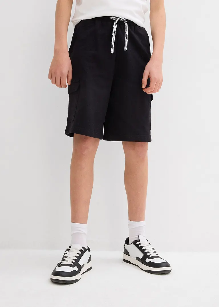 Bonprix Schöne Jungen Sweat-Bermuda Im Cargo-Style Mit 4 Taschen - Kinder