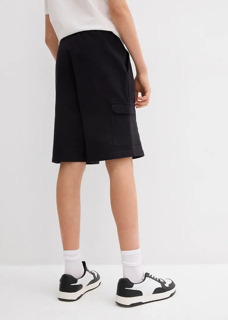 Bonprix Schöne Jungen Sweat-Bermuda Im Cargo-Style Mit 4 Taschen - Kinder