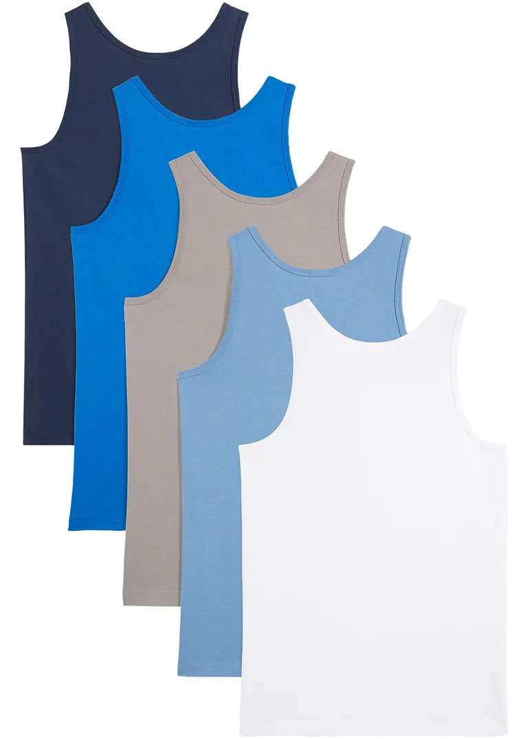 Bonprix Schöne Jungen Unterhemden In Verschiedenen Farben Im 5er Pack