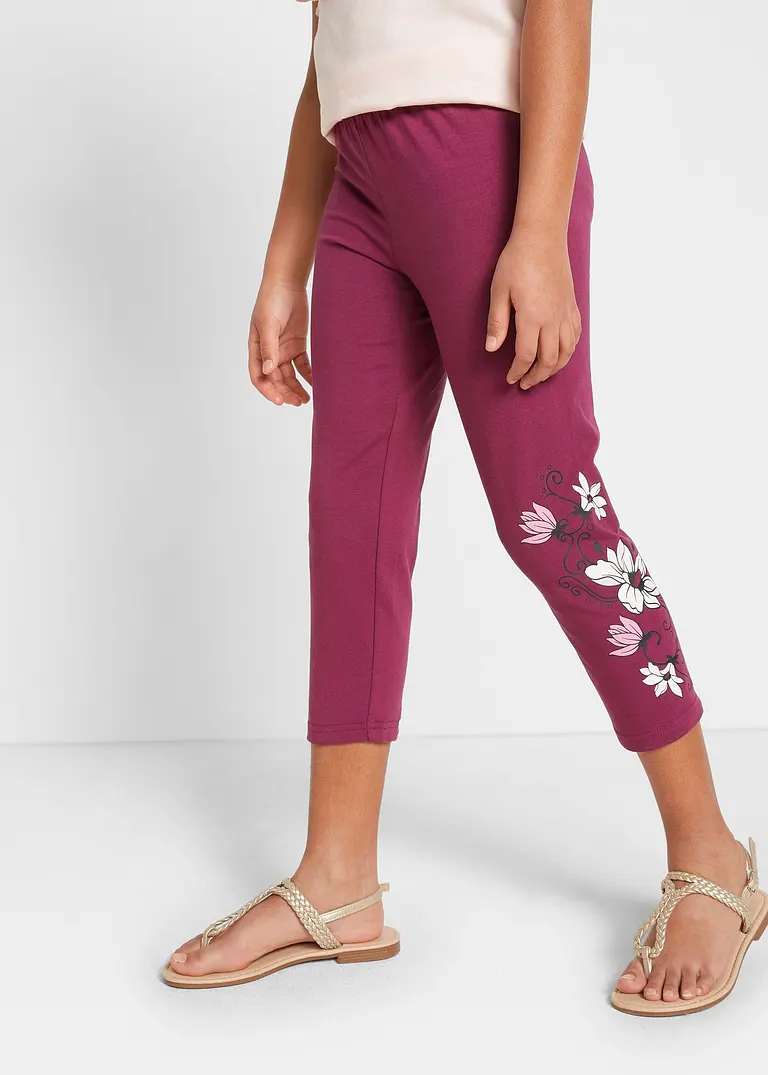 Bonprix Schöne Mädchen Leggings Mit Dekorativem Druck - Kinder