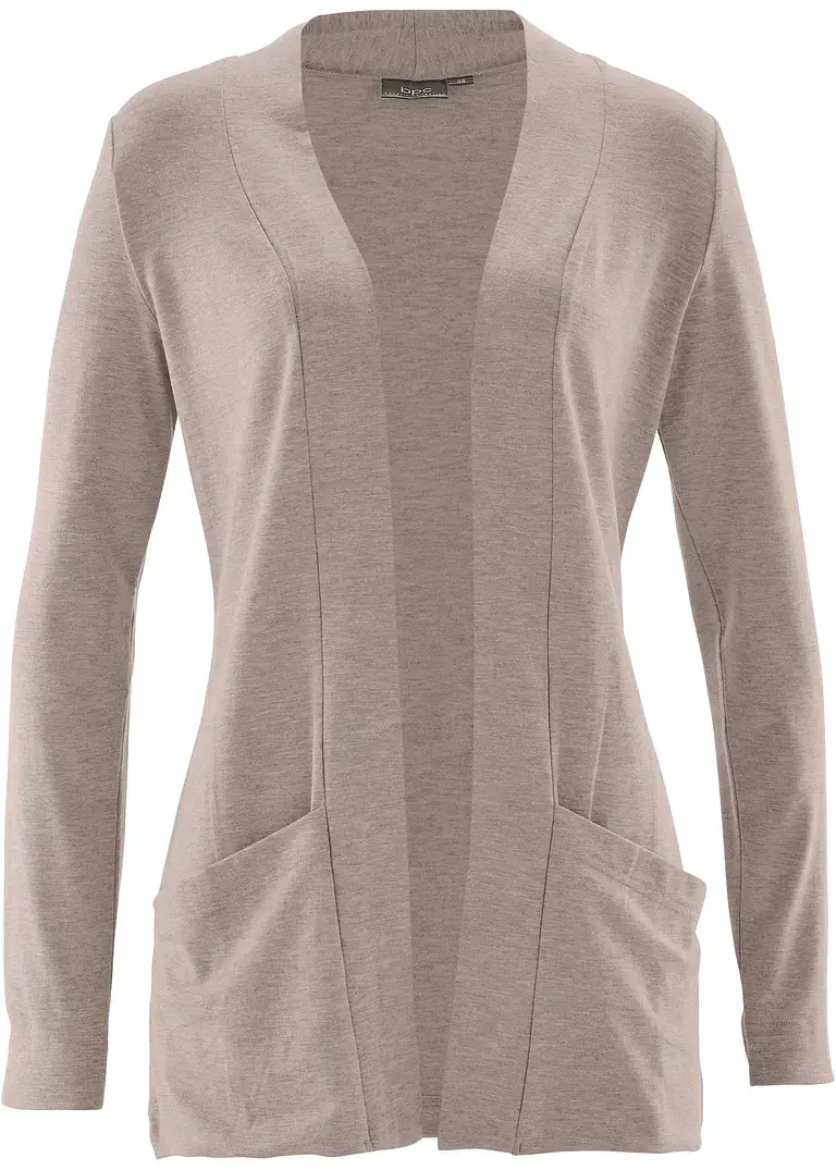 bonprix Schöne Shirtjacke mit Viskose und mit Eingriffstaschen - grau