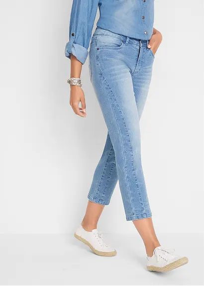 Bonprix Schöne Soft-Jeans In 7/8-Länge Mit Modischer Waschung